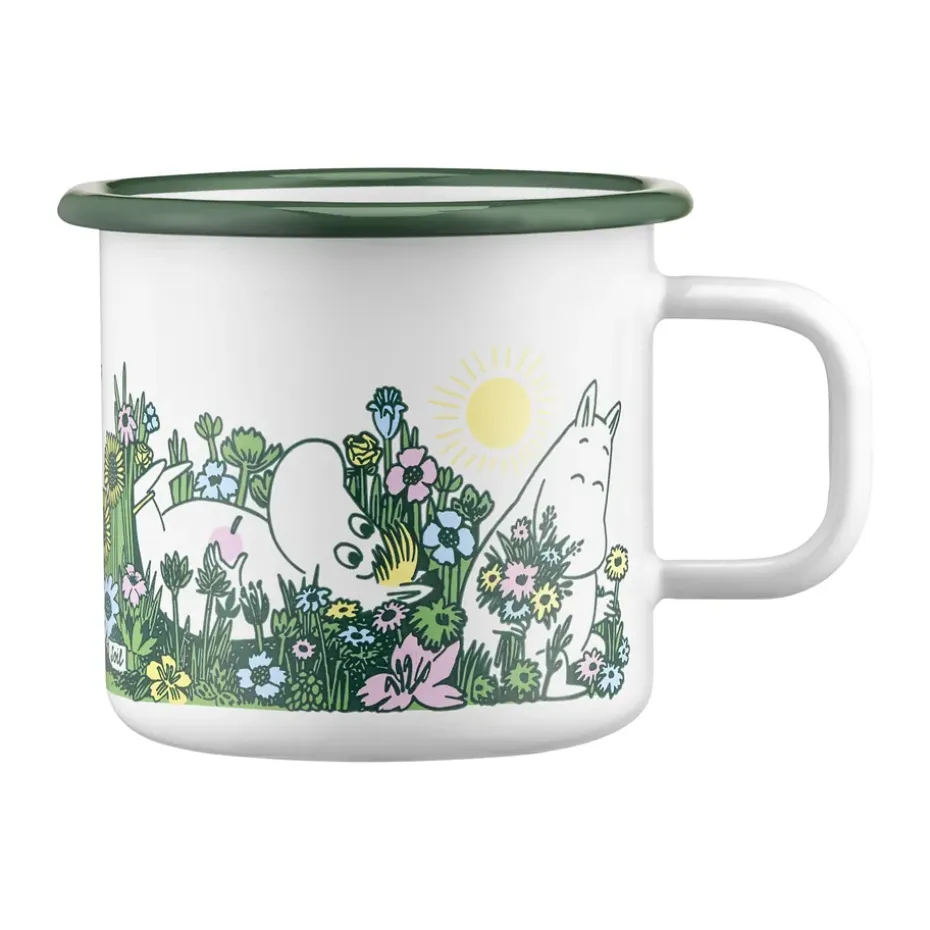 Mug en émail Moomin 37 cl, In the garden