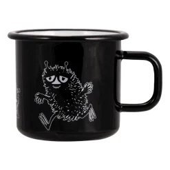 Mug en émail Stinky 37 cl, Noir