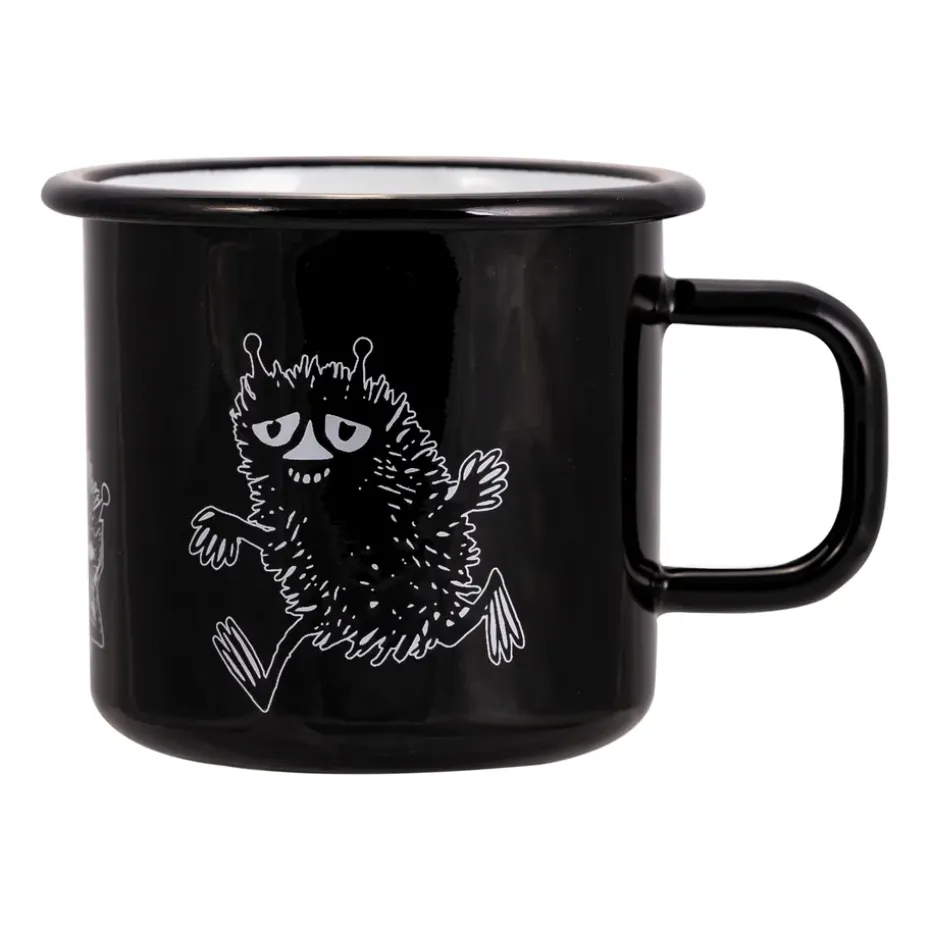 Mug en émail Stinky 37 cl, Noir
