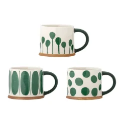 Mug Linora 45 cl, pack de 3, Vert