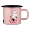 Mug émaillé Maman Moumine 37 cl, Rose