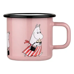 Mug émaillé Maman Moumine 37 cl, Rose