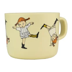 Mug Pippi Cirkus 25 cl, Jaune