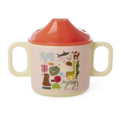 Mug pour enfant à deux poignées Rice wildlife 25 cl, Pink