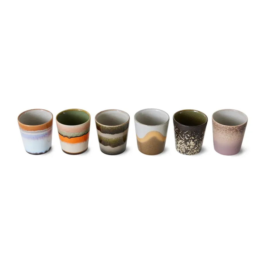 Mug 70’s lot de 6, Elements
