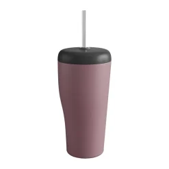 Mug thermique Sky avec paille 40 cl, Rose