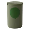 Mug thermos avec paille 33 cl Design Letters, Vert forêt