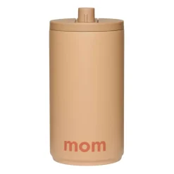 Mugg à emporter 35 cl Design Letters, Mom-beige