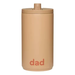Mugg à emporter 35 cl Design Letters, Dad-beige