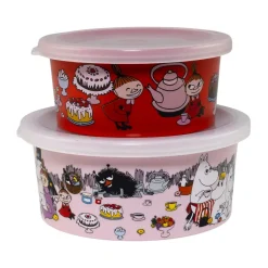 Mumin Picknick Lilla My Snackbox, lot de 2, Multi
