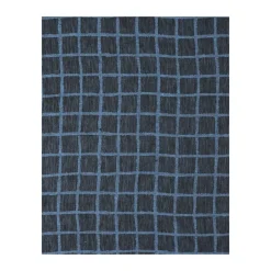 Nappe en jacquard Rutig 147x147 cm, Blue-black