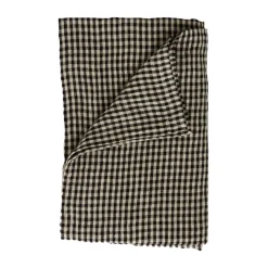 Nappe en lin Vipa 150x300 cm, Noir-sable