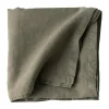 Nappe en lin 175x175 cm, Olive