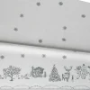 Nappe Julemorgen, Blanc-vert, 140x240 cm