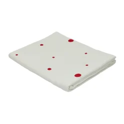 Nappe Nori 140x200 cm, White-cherry red
