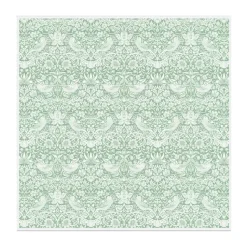 Nappe Strawberry Thief 150x150 cm, Vert