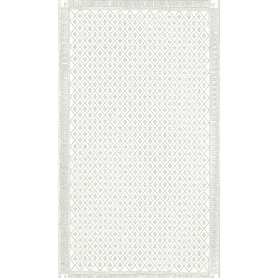 Nappe Åttebladrose beige, 150x310 cm