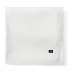 Nappe White jacquard cotton 150x250 cm, Blanc