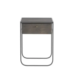 Nati Tati Drawer table de chevet, storm grey, chêne fumé