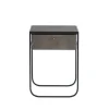 Nati Tati Drawer table de chevet, char grey, chêne fumé