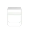 Nati Tati table de chevet, marble blanc, support white
