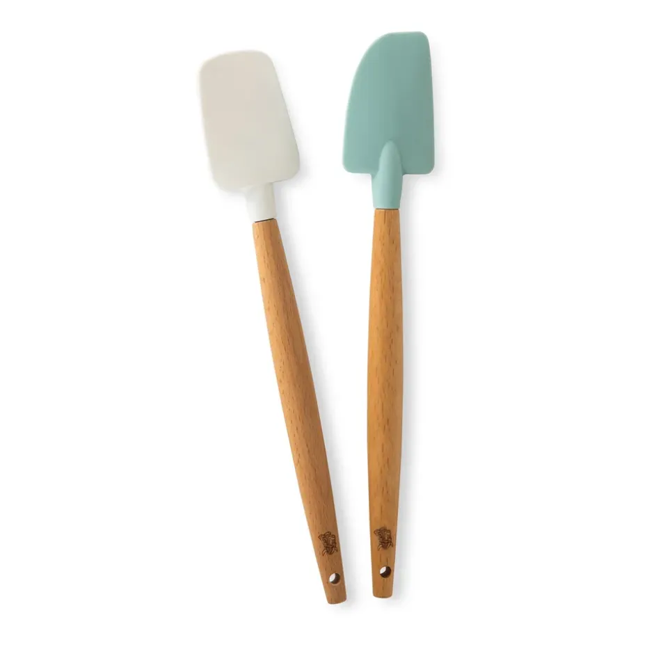 Nordic Ware mini maryse en bois de hêtre lot de 2, Blanc, bleu