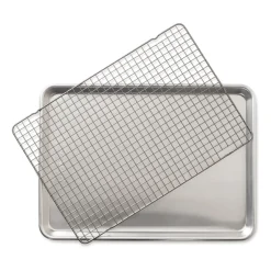 Nordic Ware Naturals plaque de cuisson avec grille, 32,7x45,4 cm
