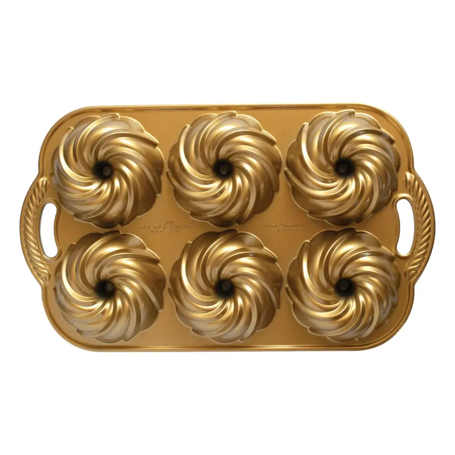 Nordic Ware Swirl moule à gâteau mini bundts, 1,2 L