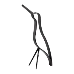 Oiseau Woody haut de 25 cm, Chêne teinté noir