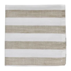 Olivia serviette en coton 40x40 cm, Off White-Linen