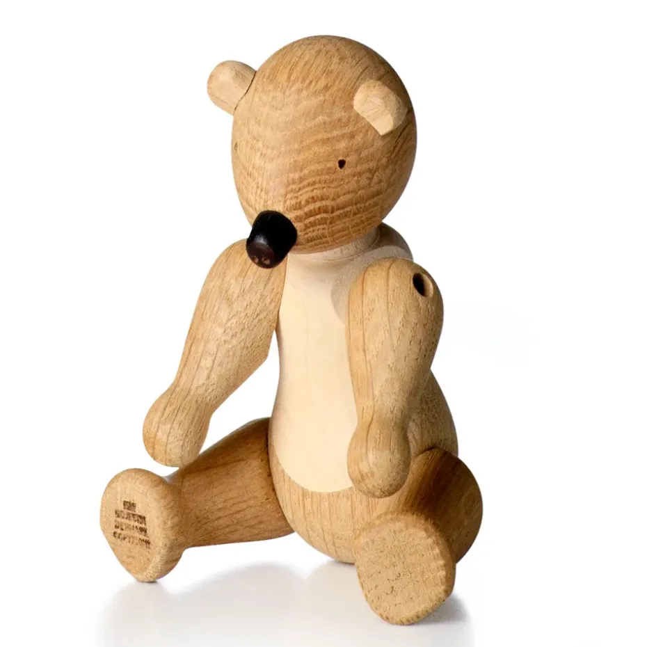 Ours en bois Kay Bojesen, chêne et érable