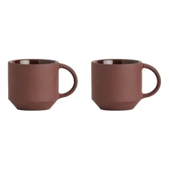 Pack de 2 tasses à espresso Yuka, Dark (brun)