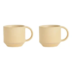Pack de 2 tasses à espresso Yuka, Beurre
