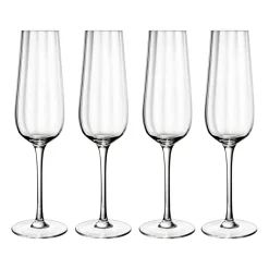 Pack de 4 verres à champagne Rose Garden 29 cl, Transparent