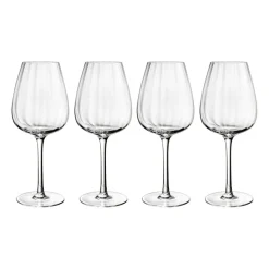 Pack de 4 verres à vin rouge Rose Garden 60 cl, Transparent