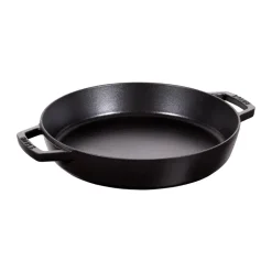 Paellera Staub fonte 2 poignées Ø34 cm, Noir