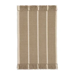Paillasson Calm kelim, Dark Sand, Off-white, 50x70 cm