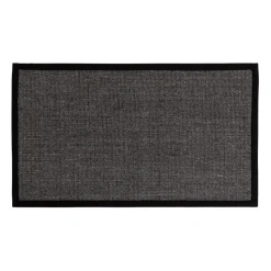 Paillasson en sisal noir Jenny, 70x120 cm