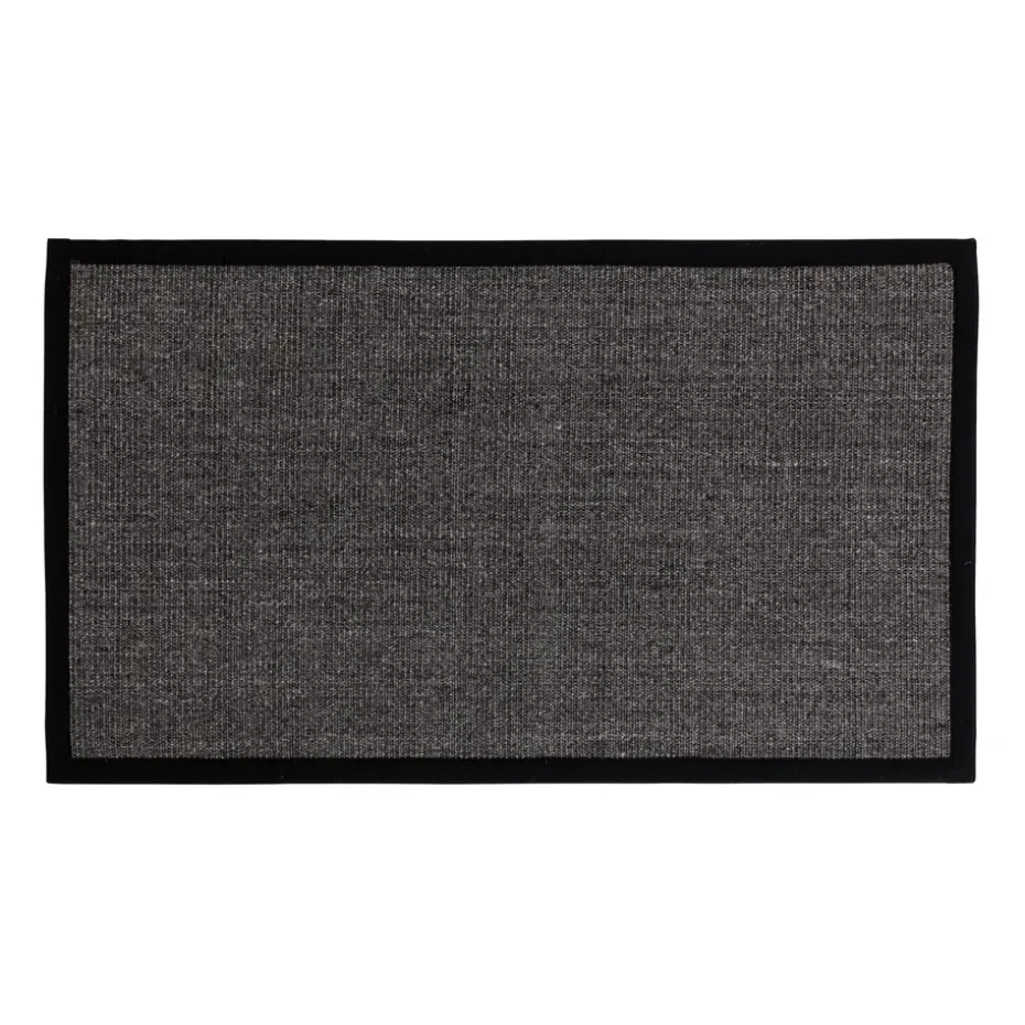 Paillasson en sisal noir Jenny, 70x120 cm