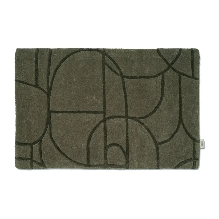 Paillasson Modern Abstract 60x90 cm, Vert