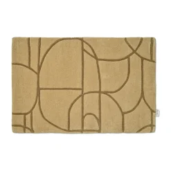 Paillasson Modern Abstract 60x90 cm, Moutarde