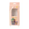 Pailles en verre Muurla Lot de 4, Transparent