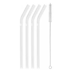 Pailles pliées Zwilling Sorrento Lot de 4, Transparent