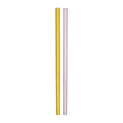 Pailles Sipsavor 200 mm lot de 2, Rose-jaune