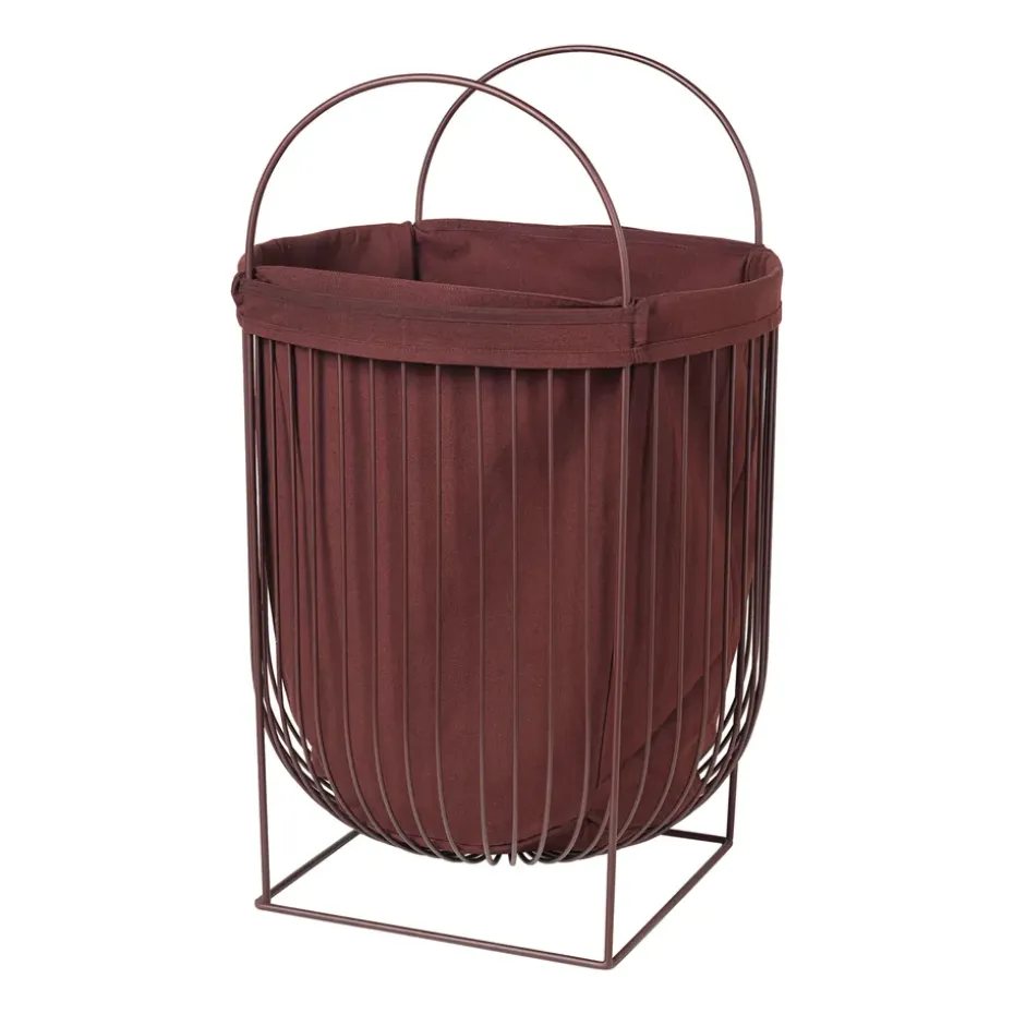 Panier à linge Arild, Puce Aubergine