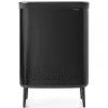 Panier à linge Bo high 2x45 L, Noir mat