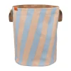 Panier à linge Nova Arte 40x40x50 cm, Bleu clair-rose poudré
