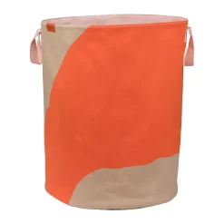 Panier à linge Nova Arte 40x40x50 cm, Latte-orange