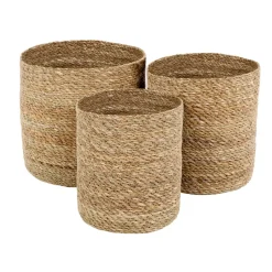 Panier de rangement Emil Lot de 3 small, Nature