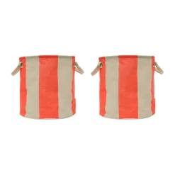 Panier de rangement Kara medium Ø32x32 cm 2 pièces, Cherry Red